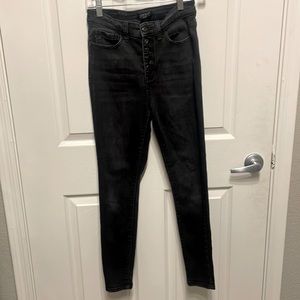 Judy Blue washed out black skinny jeans